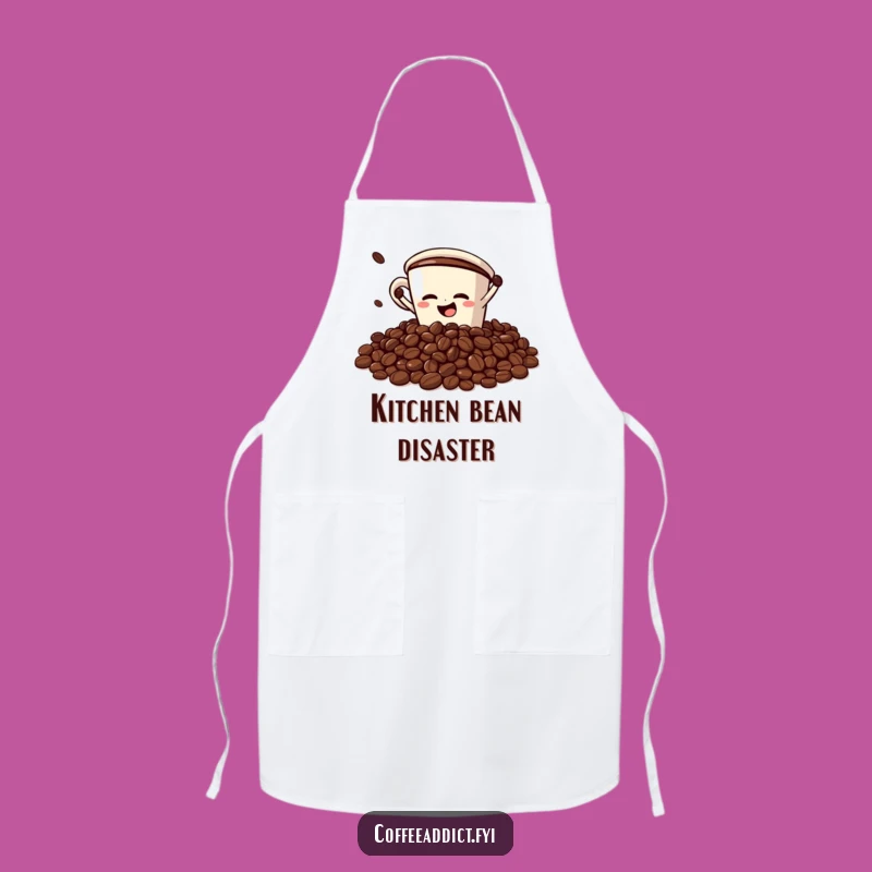 Funny Chef Apron: Coffee Cup Faceplant - Fun Kitchen Gift!