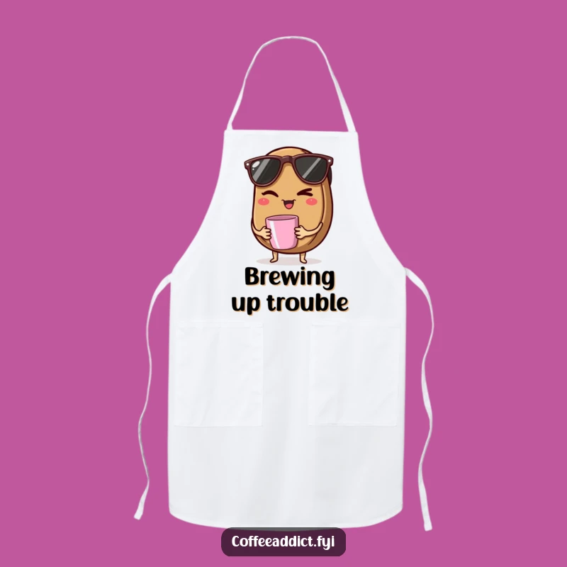 Funny Coffee Bean Apron: Hilarious Kitchen Gear for Cool Baristas