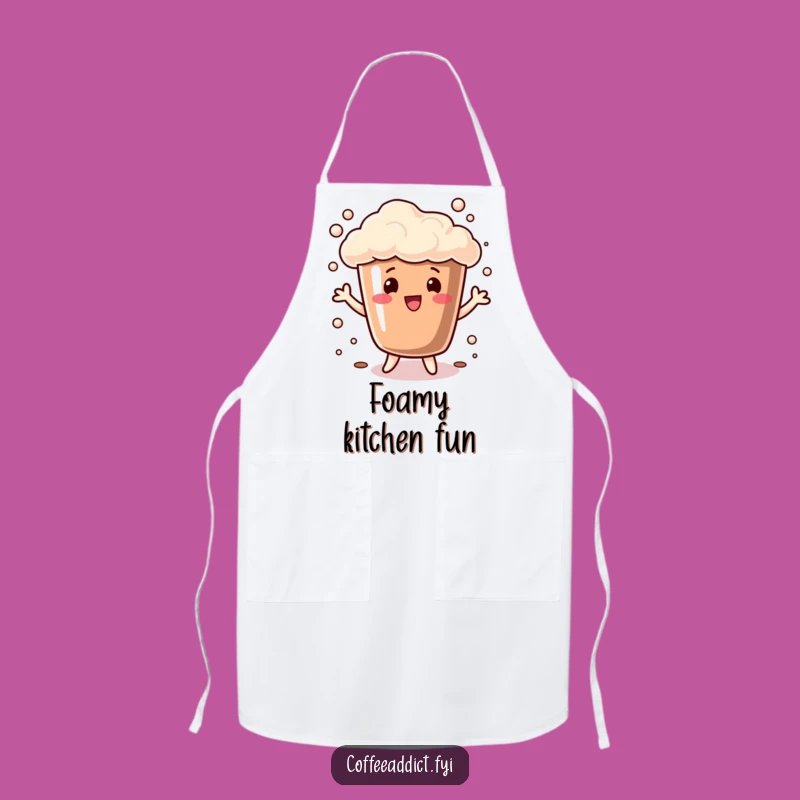 Funny Coffee Cup Dance Apron: Chef's Bubbly Frolic Wear, Ideal Kitchen Funny Gift
