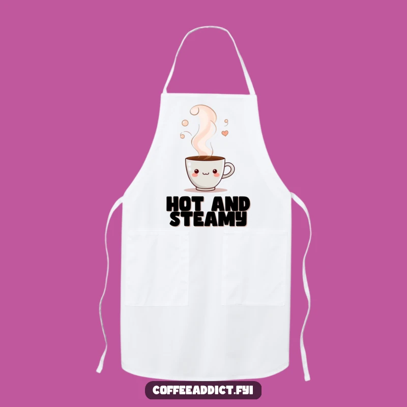 Funny Peeking Coffee Cup Apron for Playful Kitchen Moments