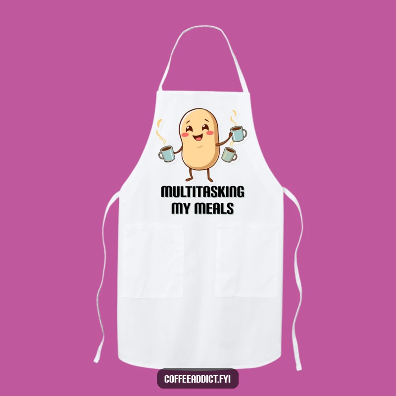 Funny Coffee Bean Apron for Kitchen Fun and Juggling Delights