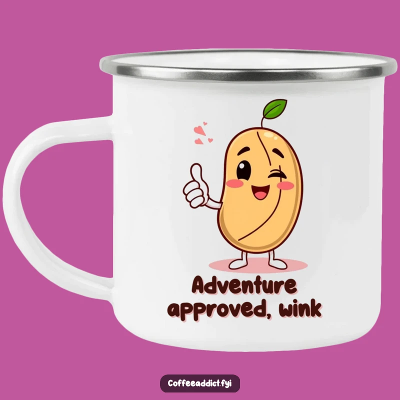 Funny Explorer Mug: Coffee Bean Thumbs Up - Unique Gift!