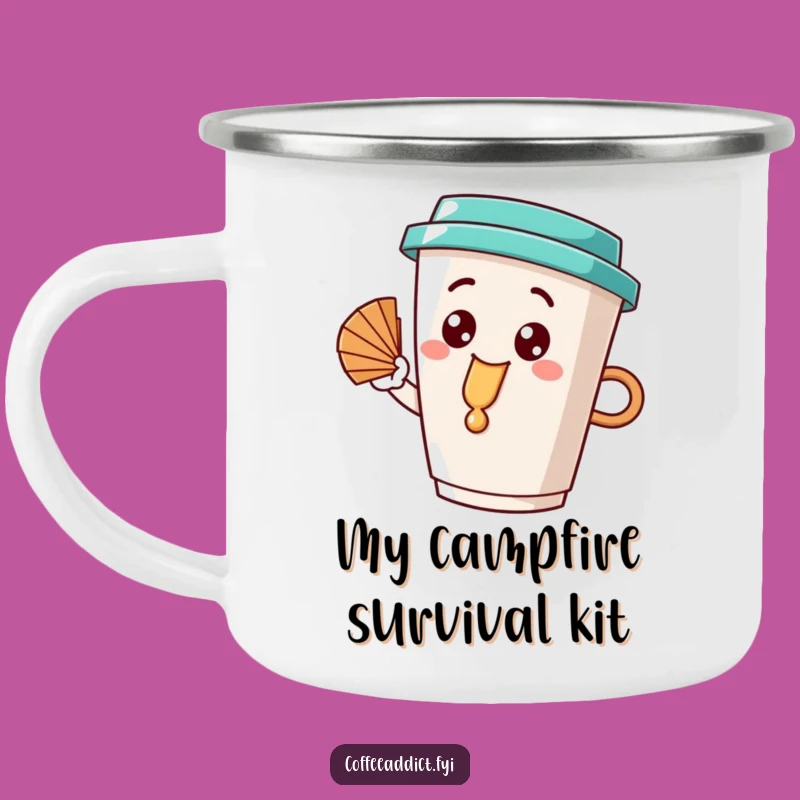 Funny Dribble Coffee Cup Camping Mug, Durable and Hilarious Outdoor Drinkware