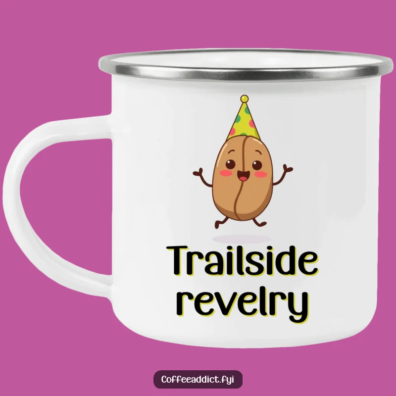 Funny Party Bean Camping Mug - Hilarious Outdoor Gift for Festive Campers