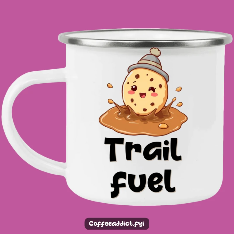 Funny Cookie Coffee Camping Mug: Perky Splashy Outdoor Mug