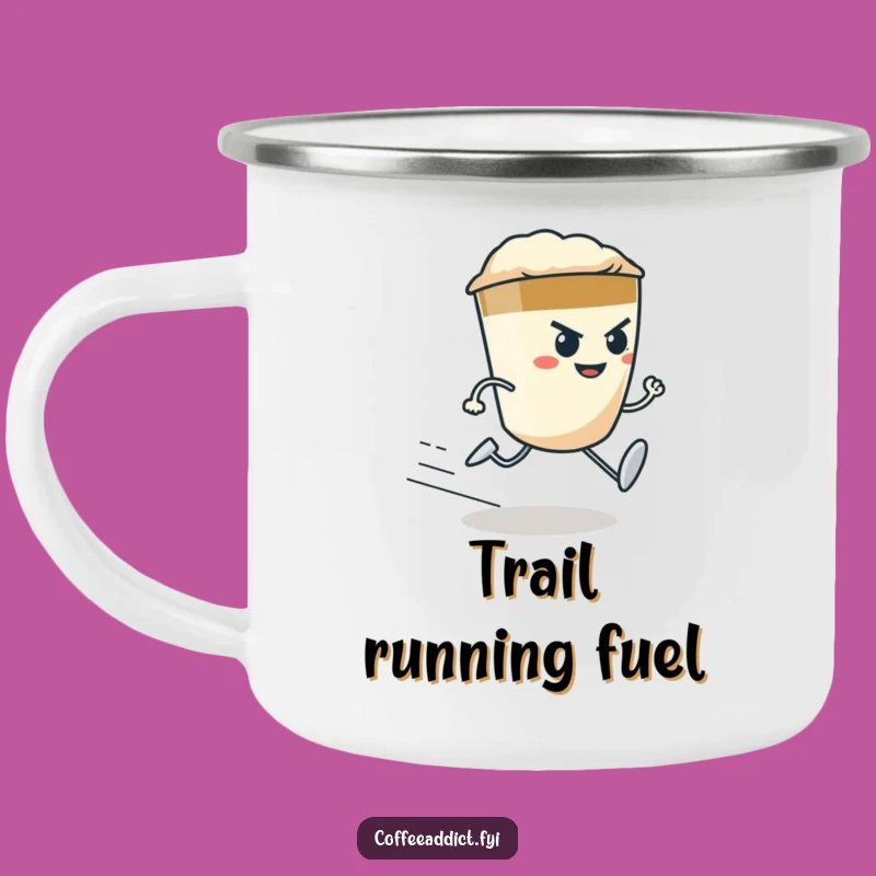 Funny Espresso Shot Camping Mug: Determined Runner Outdoor Gift