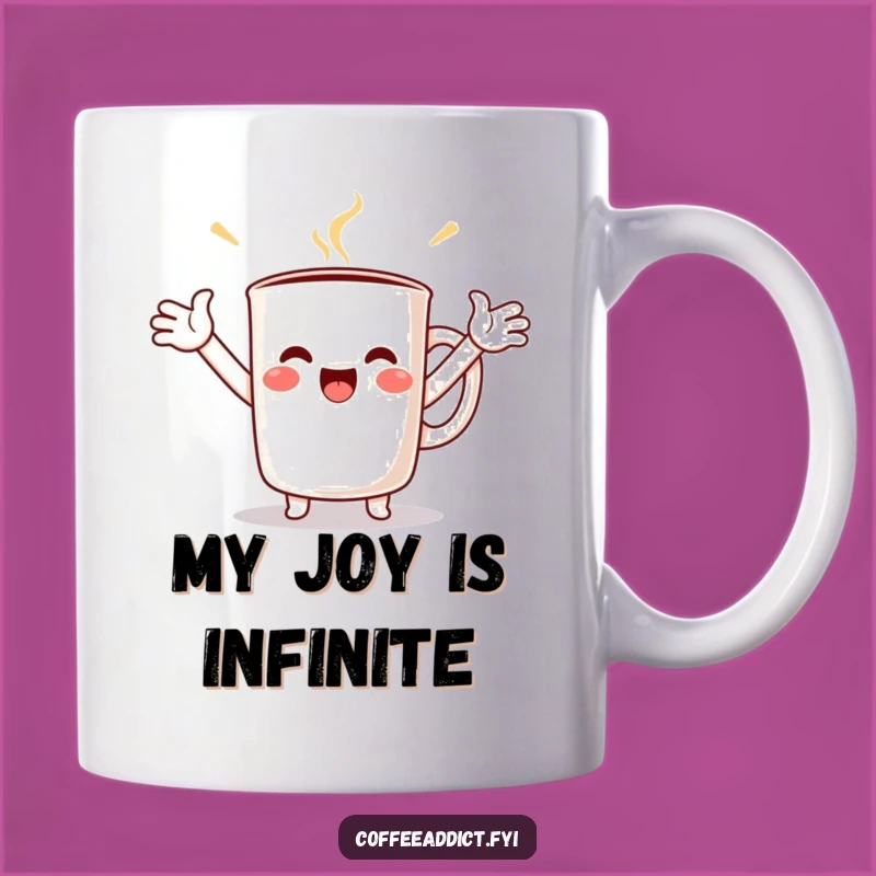 Funny Kawaii Coffee Mug Overflowing Joy Mug - Perfect Gift for Coffee Lovers