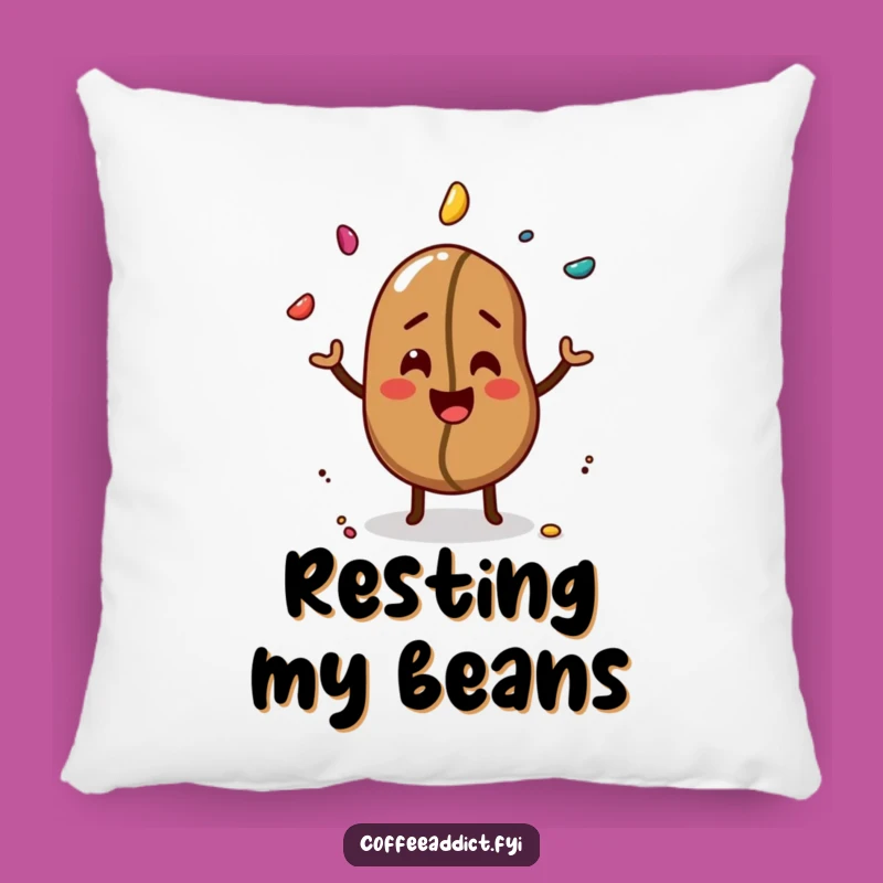Funny Coffee Bean Pillow: Cozy and Hilarious Juggling Accent