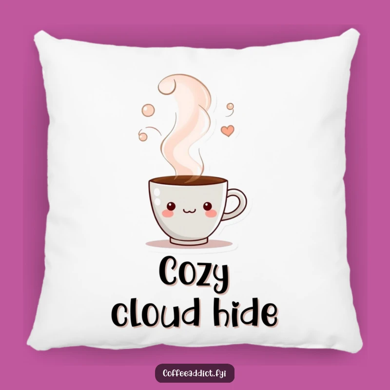 Funny Peeking Coffee Cup Pillow for Cozy Comfort and Mysterious Vibes