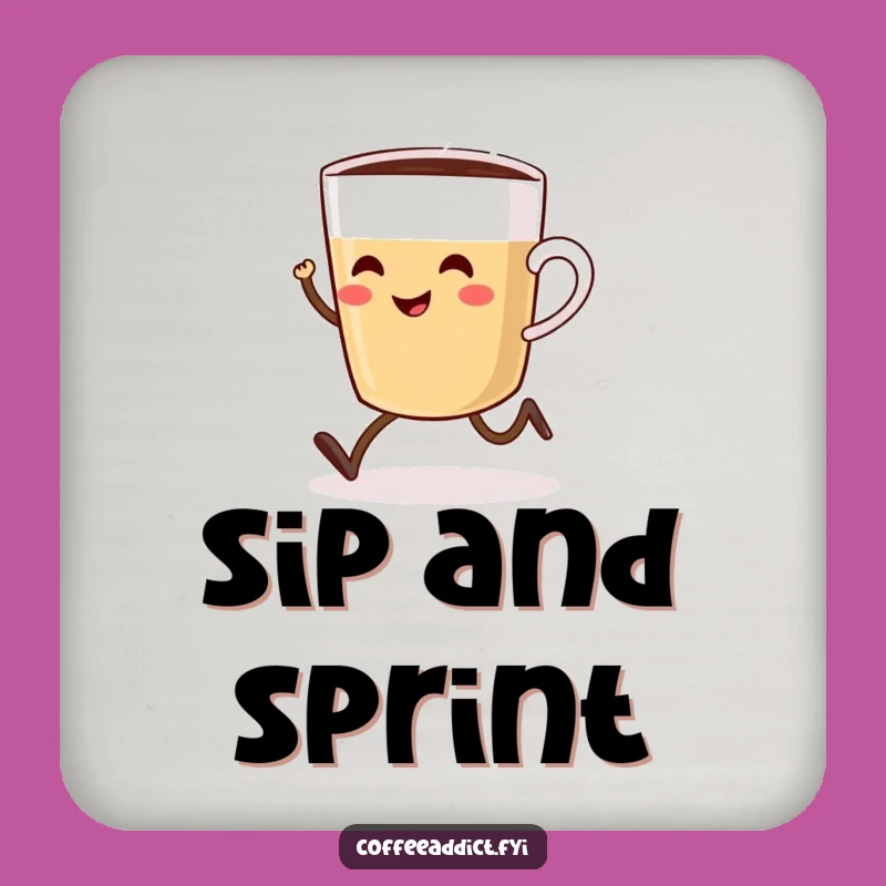 Funny Coffee Cup Coaster: Protect Surfaces with Hilarious Sprint