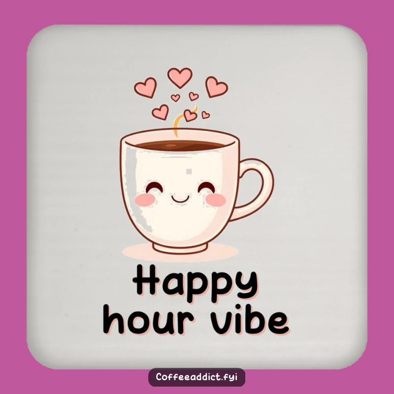 Funny Dancing Coffee Cup Coaster: Heart Steam Table Protector Gift