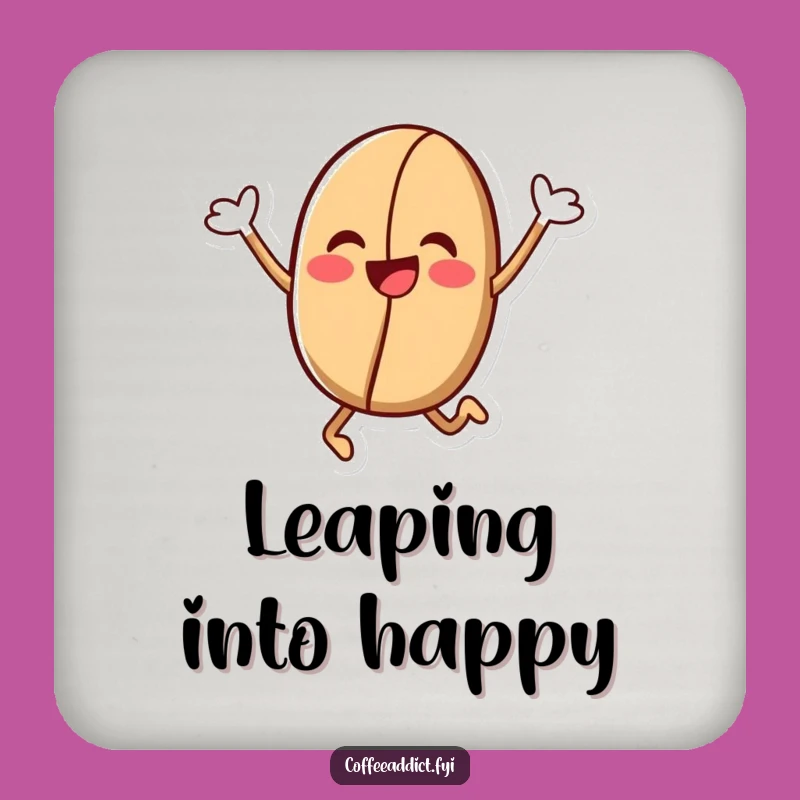 Funny Kawaii Coffee Bean Coasters: Protect Surfaces with Jubilant Style