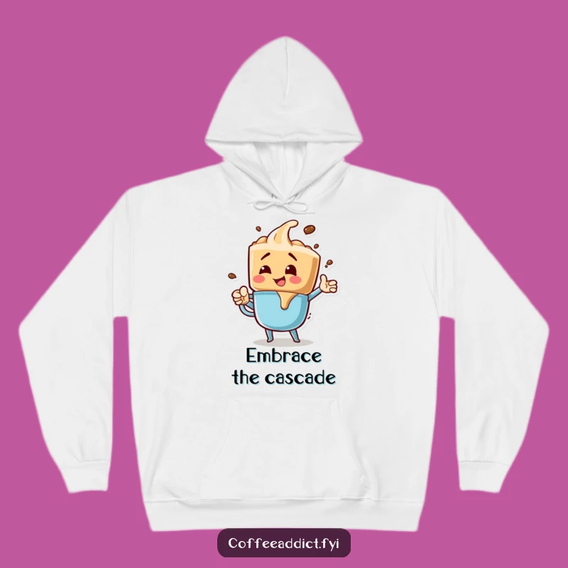 Cozy Funny Coffee Drip Hoodie for Warmth and Excitin Vibes