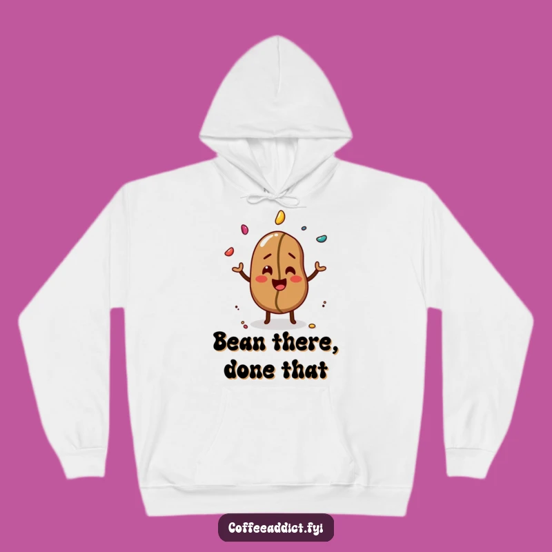 Funny Coffee Bean Hoodie: Cozy and Hilarious Juggling Design