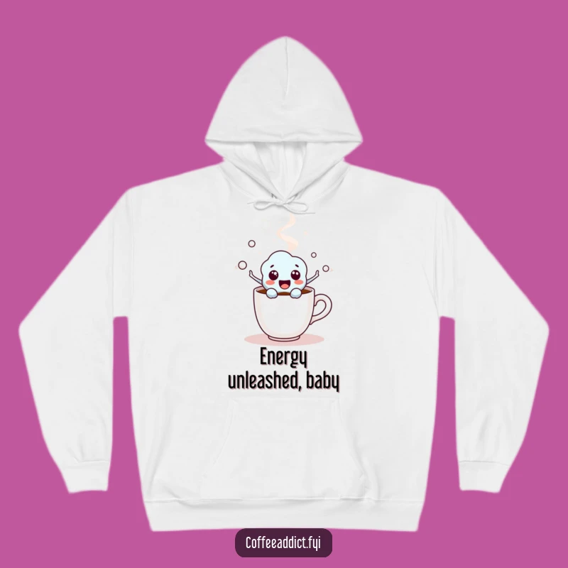 Funny Coffee Molecule Hoodie: Warm Excitement, Cozy Hilarious Gift