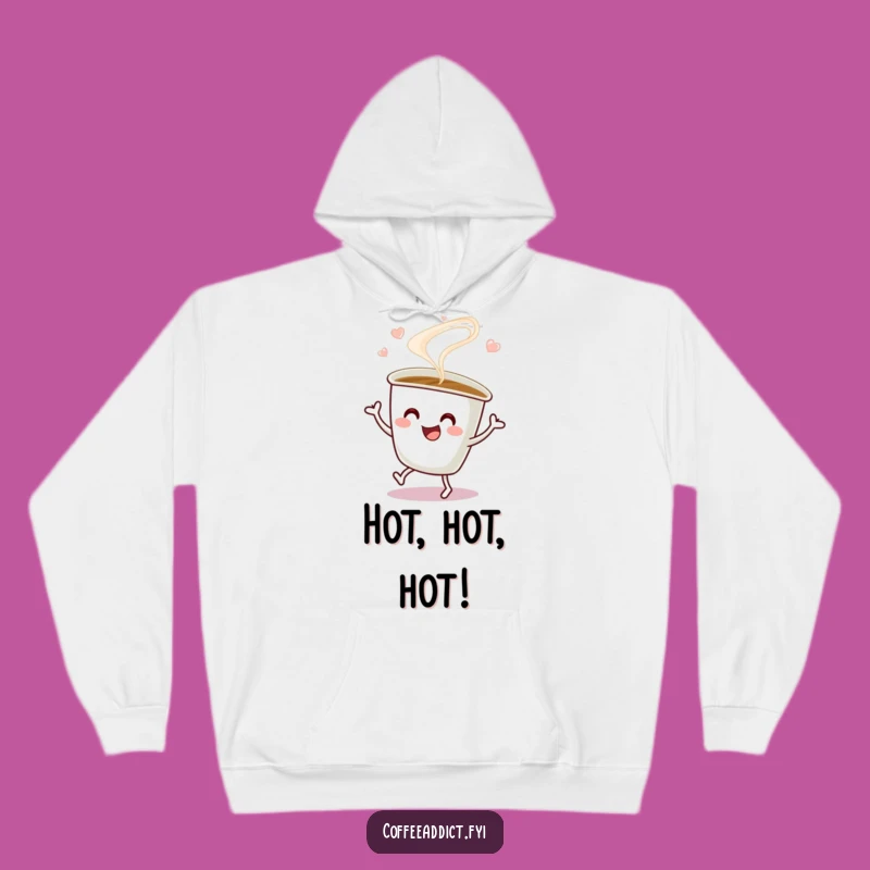 Funny Coffee Cup Jig Hoodie: Cozy Steaming Dance Wear, Warm Funny Gift