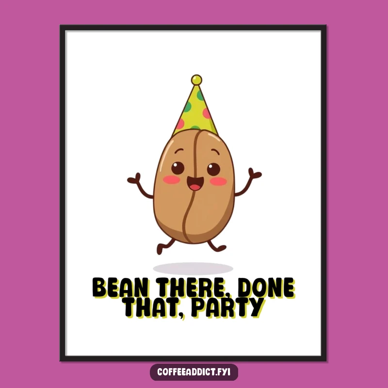 Free Printable Wall Art: Joyful Coffee Bean Jigging Party Decor