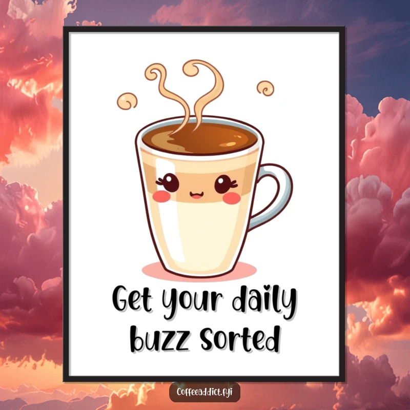 Funny Free Printable Wall Art: A silly espresso shot with swirling steam gives a charming wink, adding humor to any room.