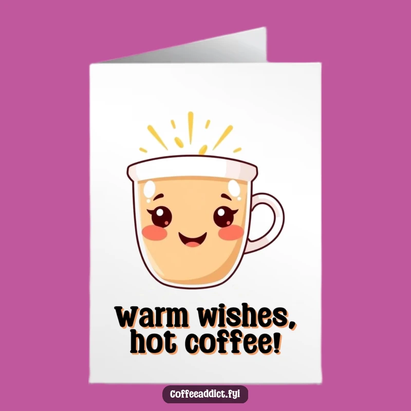 Free Printable Birthday Card: Smiling Cup Spreading Joy Downloadable Gift