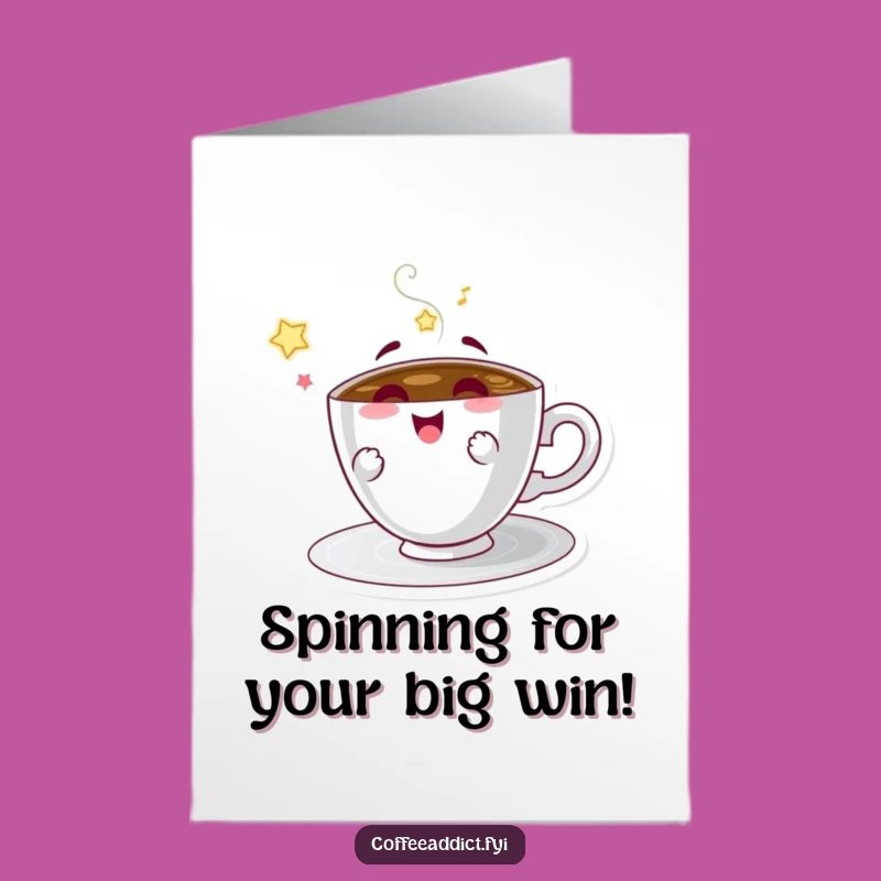 Free Printable Congrats Card: Spinning Saucer Celebrates Your Achievements