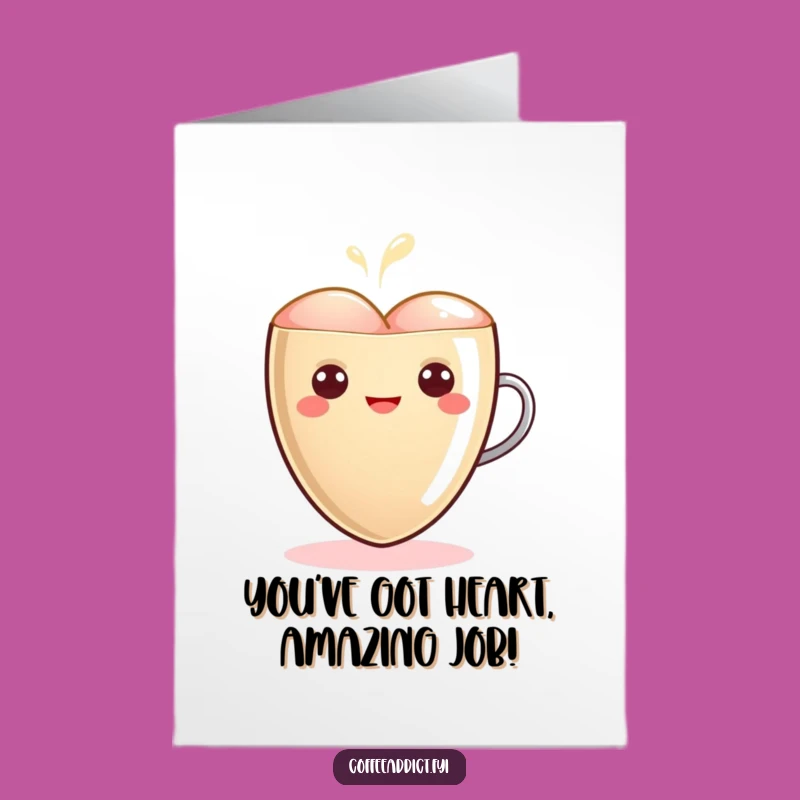 Free Printable Congrats Card: Glowing Heart, Warm Downloadable Celebration