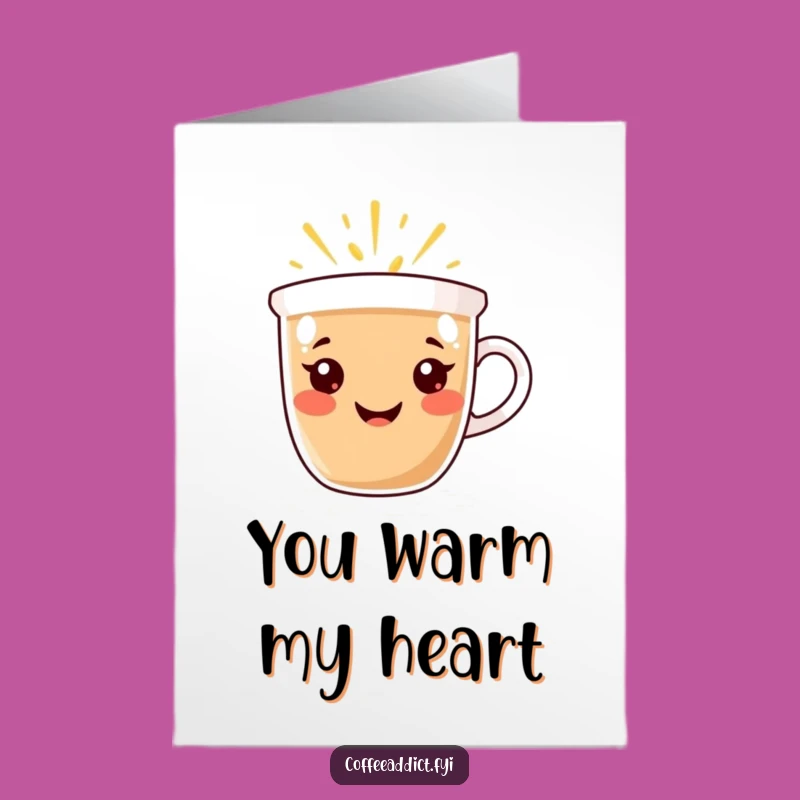 Free Printable Thank You Card: Happy Cup Spreading Gratitude Downloadable