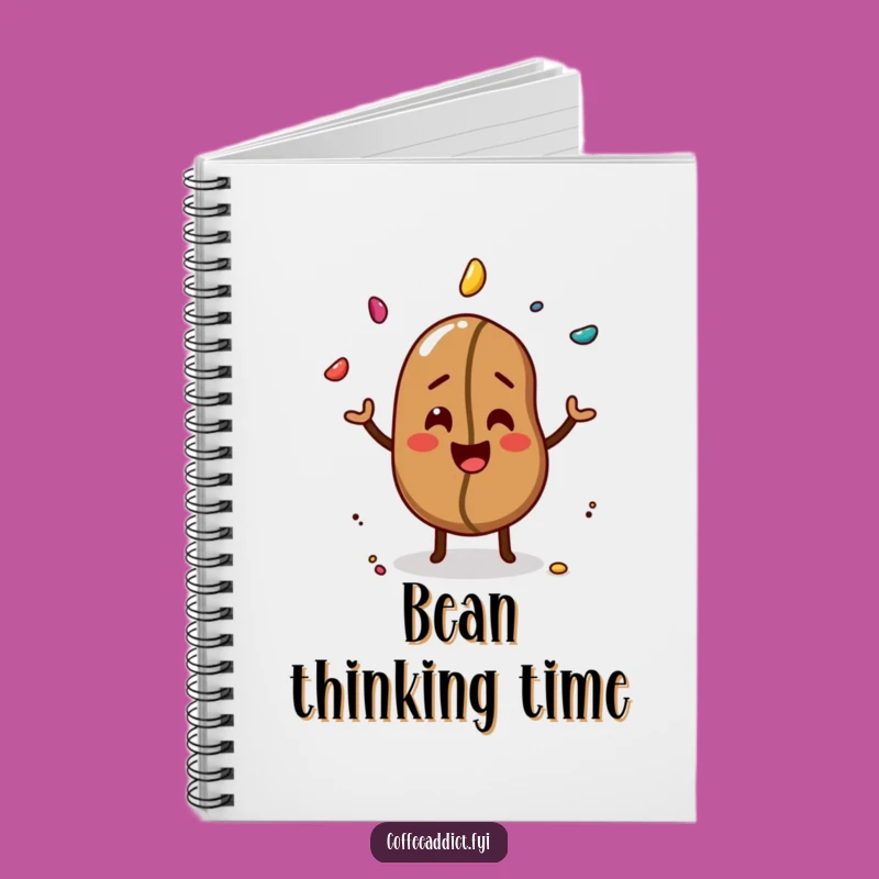 Funny Coffee Bean Notebook: Jot Down Ideas with Juggling Flair