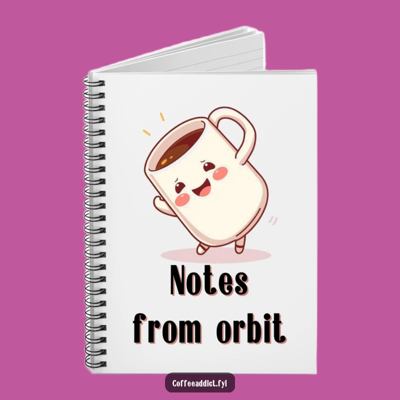 Funny Somersault Mug Notebook - Hilarious Journal for Energetic Ideas