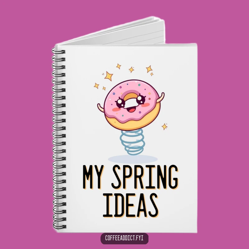 Funny Donut Notebook: Jot Down Ideas with Bouncing Enthusiasm