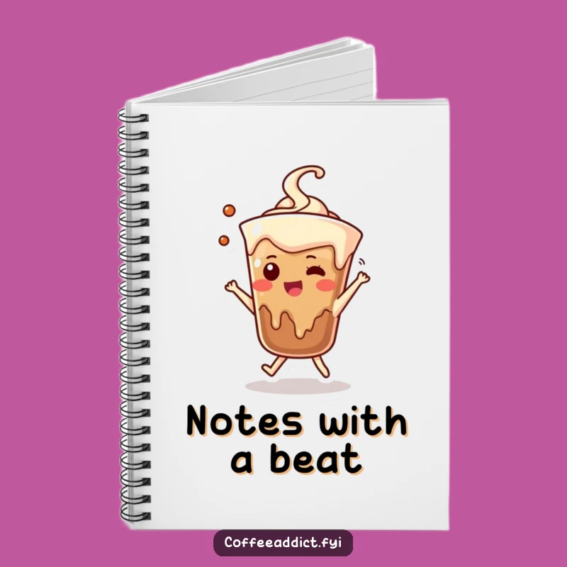 Funny Coffee Drip Notebook - Dancing Thoughts Journal, Perfect Creative Gift
