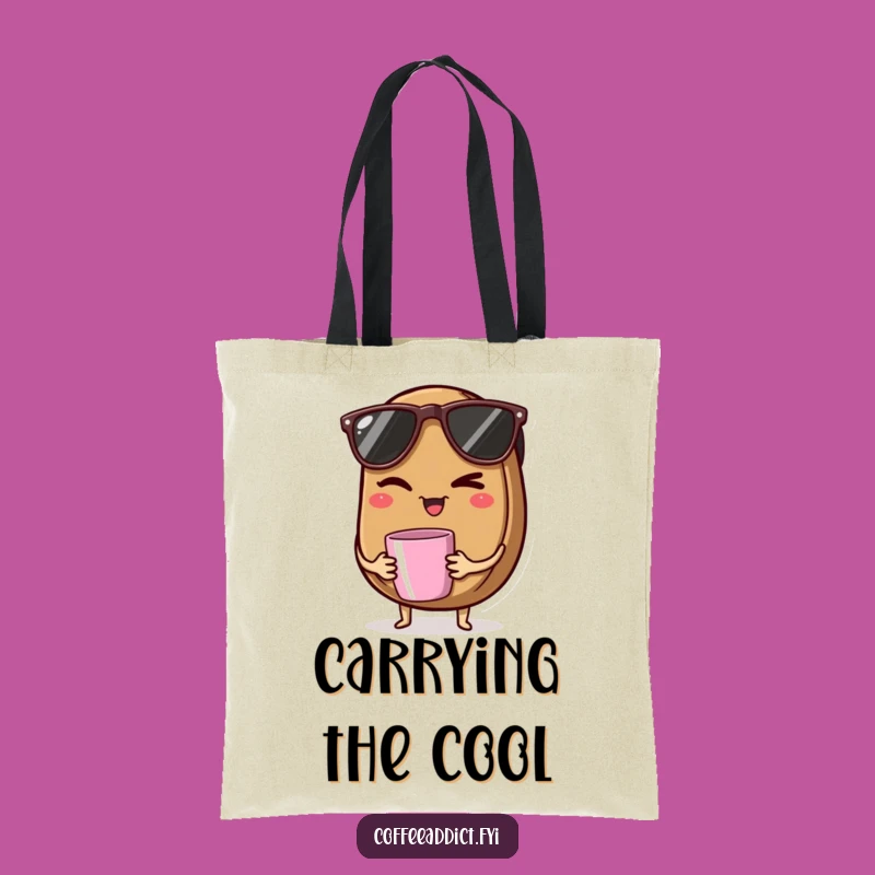 Funny Coffee Bean Tote Bag: Hilarious Carry-All for Chic Coffee Lovers