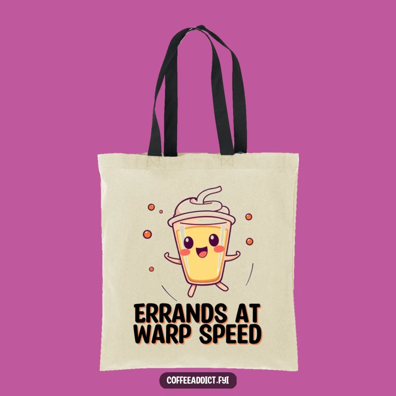 Funny Kawaii Espresso Shot Tote Bag - Carry Your Zippy Energy, Great Gift
