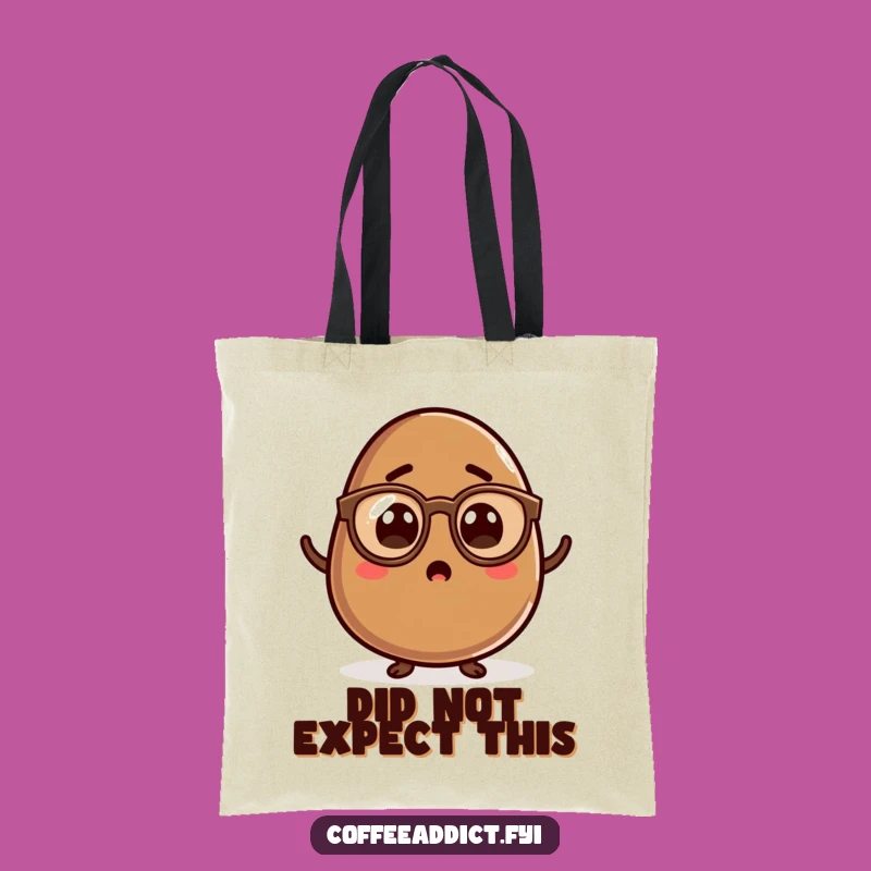 Funny Kawaii Coffee Bean Tote Bag - Carry Your Surprise, Stylish Gift