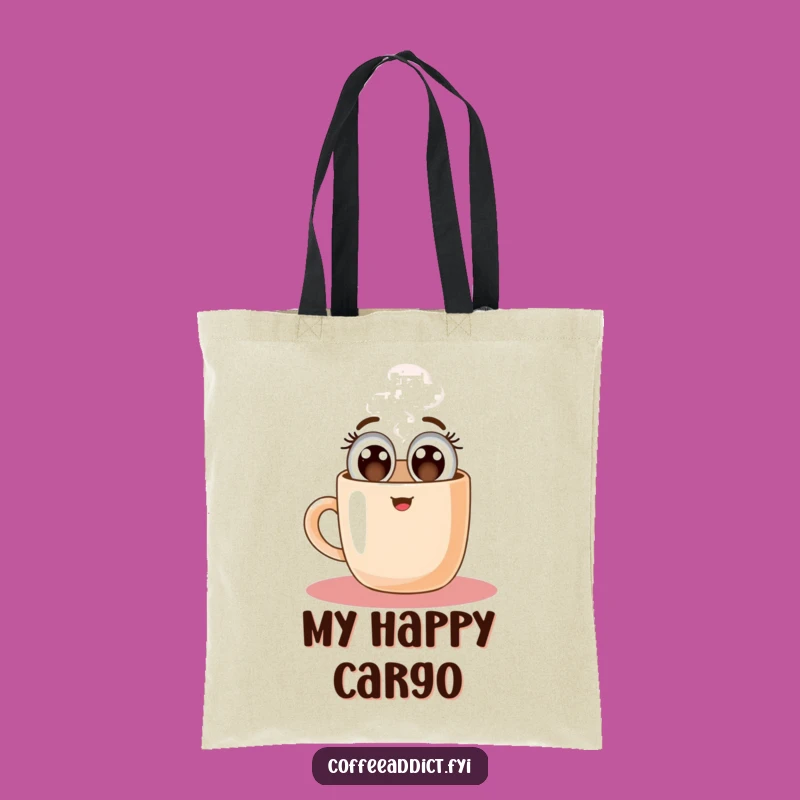Funny Floating Coffee Mug Tote Bag: Carry Your Morning Lift